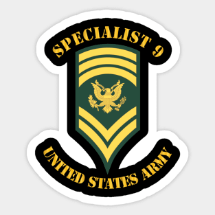 SPC 9 - Specialist 9  - Std Sticker